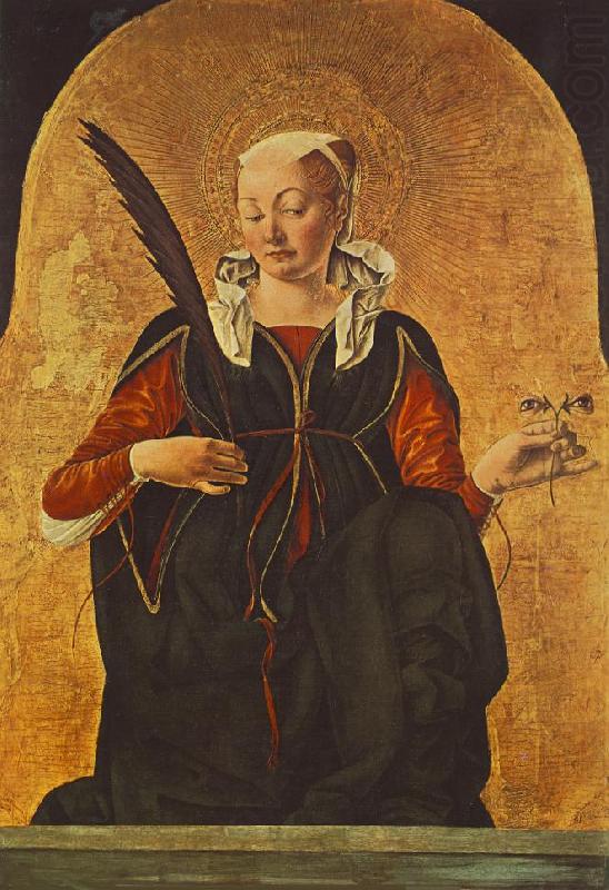 COSSA, Francesco del St Lucy (Griffoni Polyptych)  dfg china oil painting image